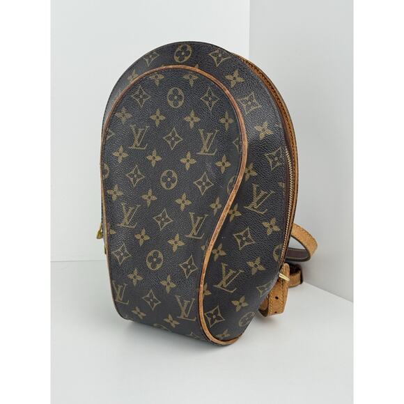 LOUIS VUITTON Ellipse Sac à Dee Brown Monogram Coated Canvas Women"s Backpack - Picture 1 of 16